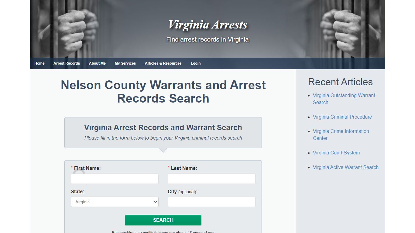 Nelson County Warrants and Arrest Records Search - Virginia Arrests