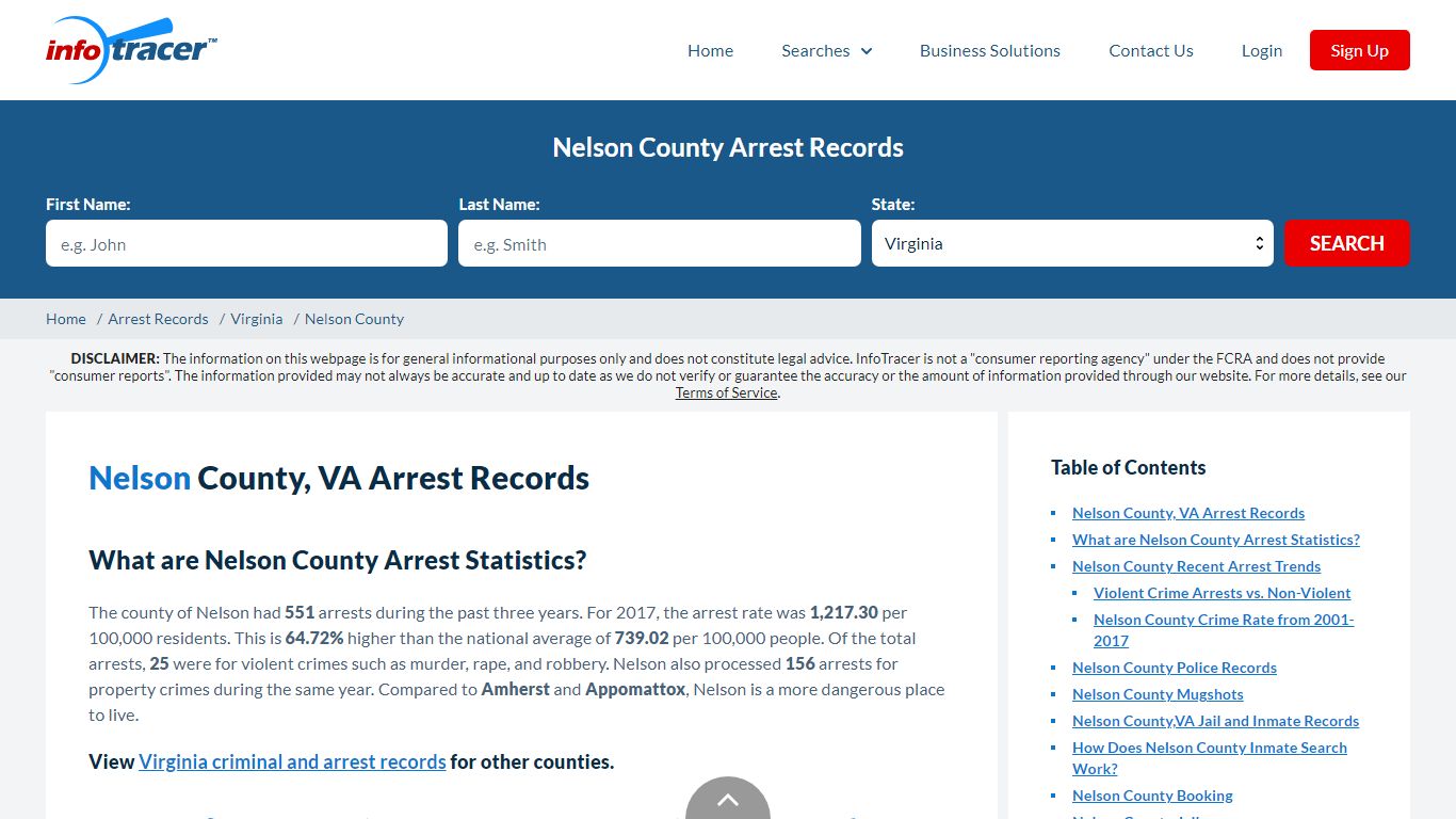 Nelson County, VA Arrests, Mugshots & Jail Records - InfoTracer